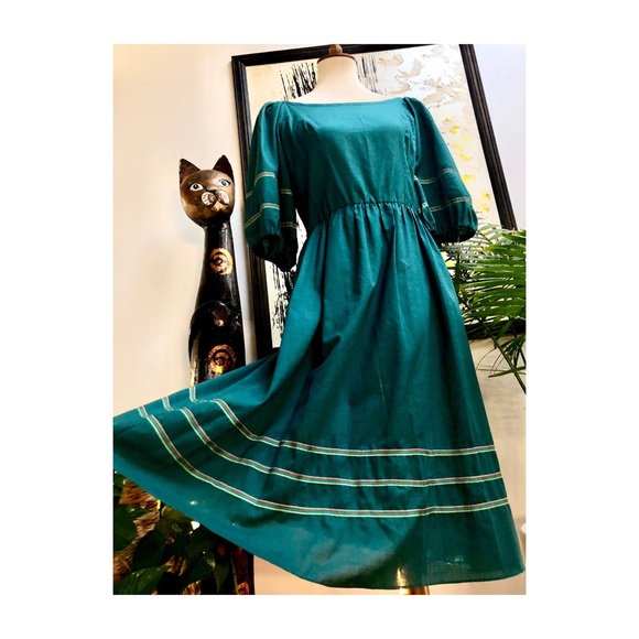 SOLD - Gorgeous vintage peasant dress - Picture 7 of 11